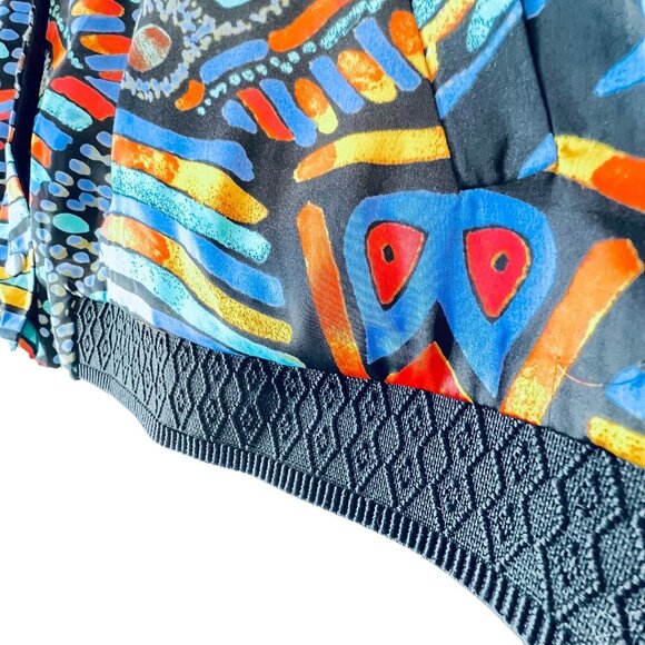 Melissa McCarthy Seven7 Reversible Colorful Abstract Bomber Jacket Sz 2X NWT - Picture 7 of 16